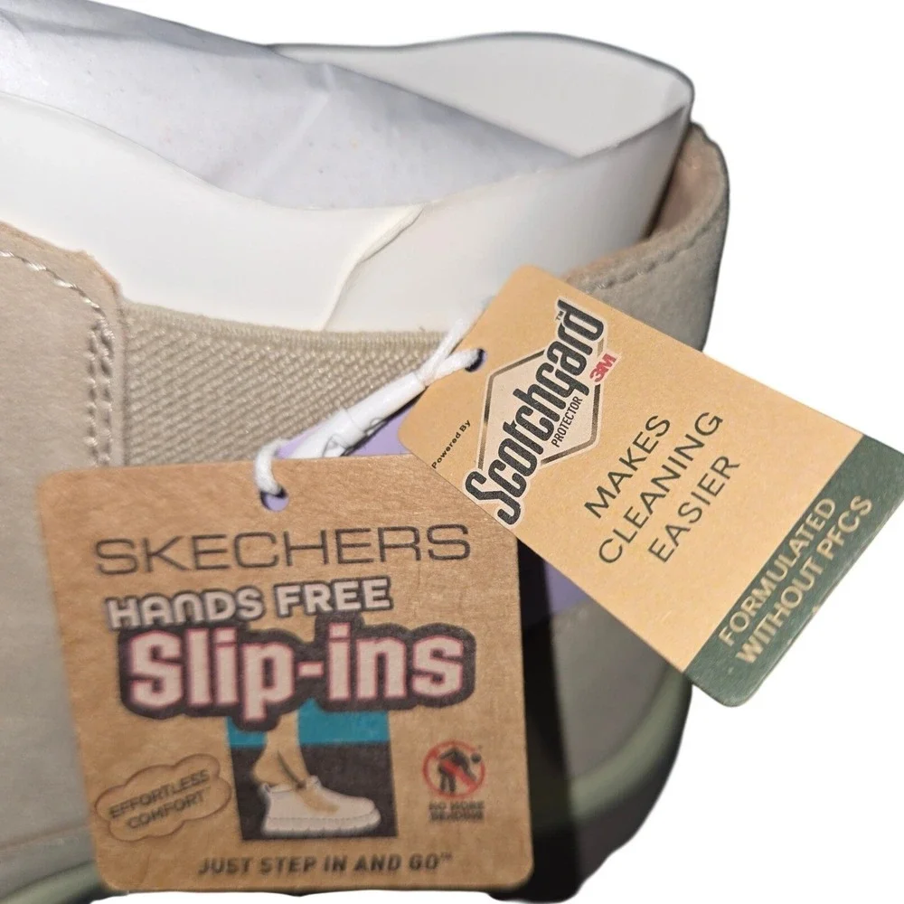 Sz 5.5 Skechers Hands Free Slip-ins Easy Going Casual Icon Boots Dark Natural